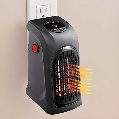 Room Heater Handy Heater for Home, Office, Camper LED Screen 400 Watts Portable Wall Heater Warmer