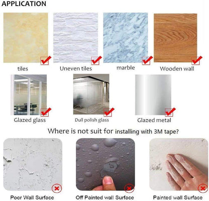 Waterproof Hanging Hook Sticker (Pack of 10)